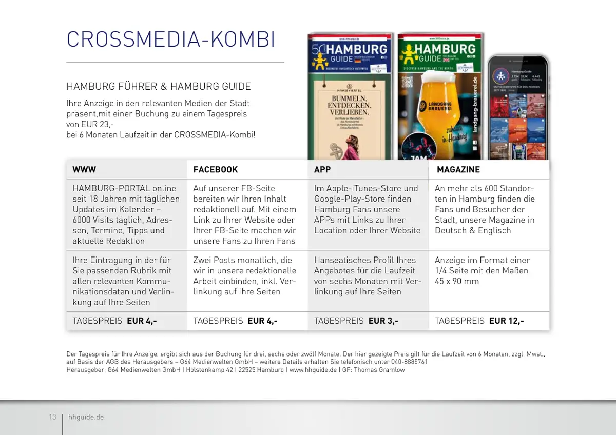 Hamburg Guide – Mediadaten 2026 – Seite 13